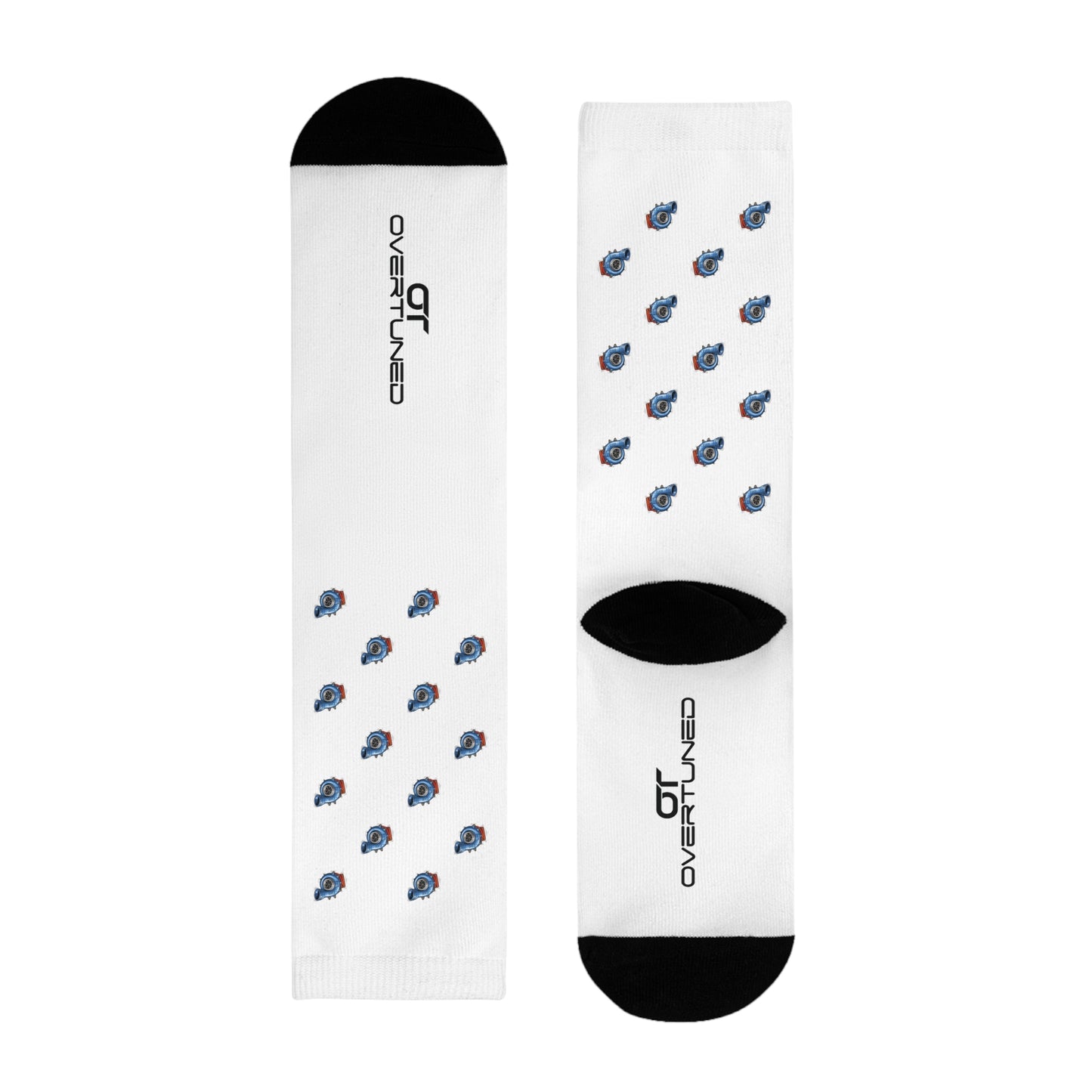 Overtuned White Turbo Socks