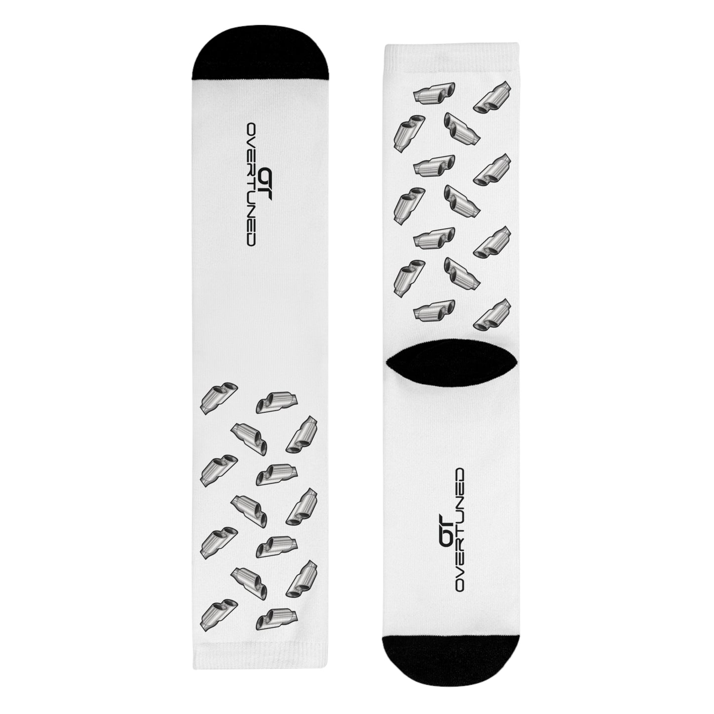Overtuned Exhaust Socks White