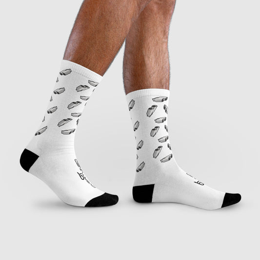 Overtuned Exhaust Socks White