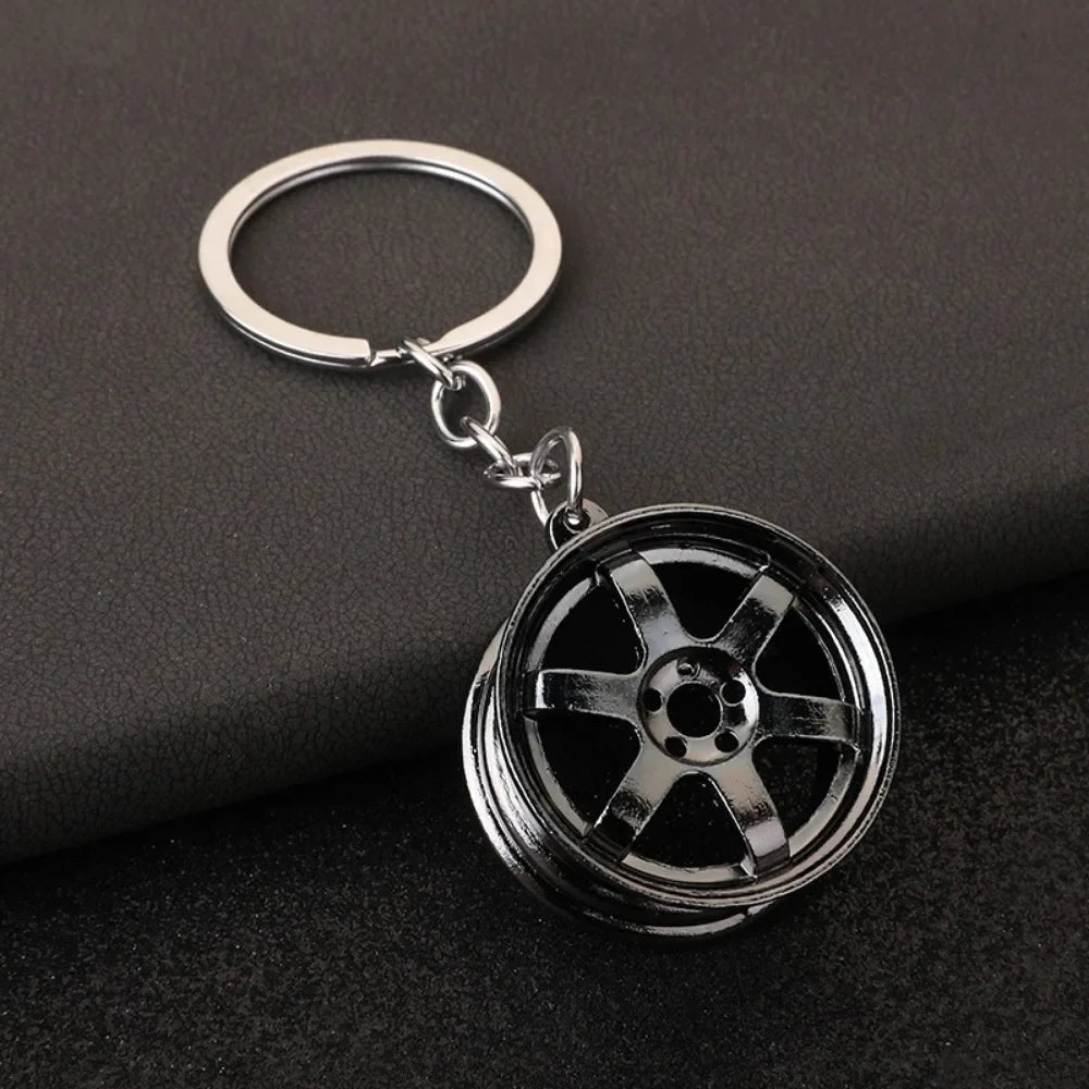 Overtuned Streets Wheel Rim Keychain Keyring