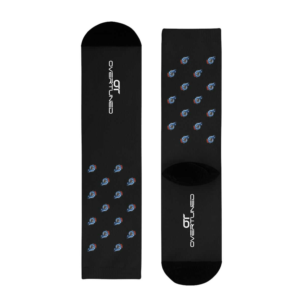Overtuned Black Turbo Socks