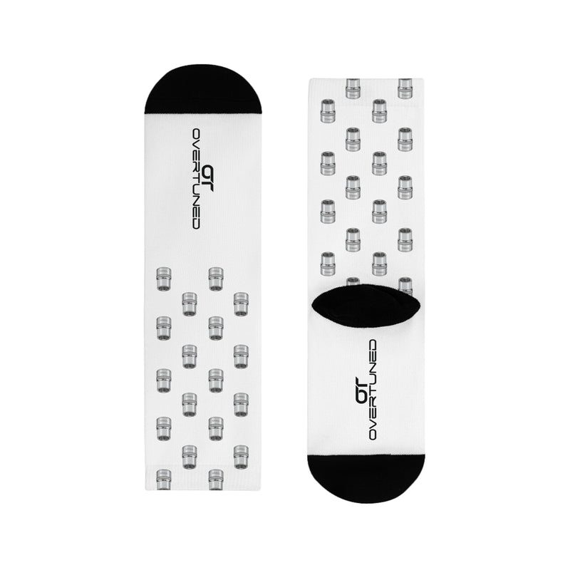 Chaussettes à douille Overtuned 10 mm blanches