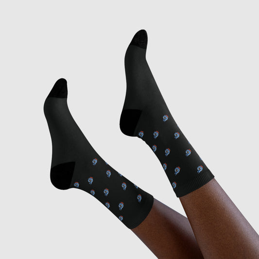 Overtuned Black Turbo Socks
