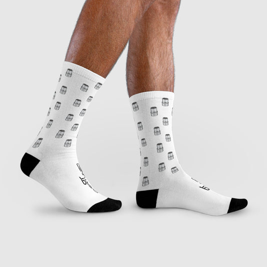 Overtuned 10mm Socket Socks White