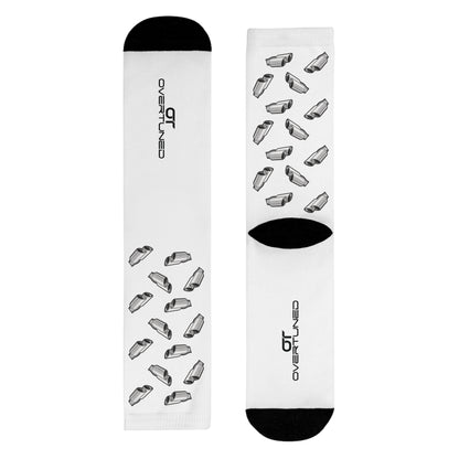 Overtuned Exhaust Socks White