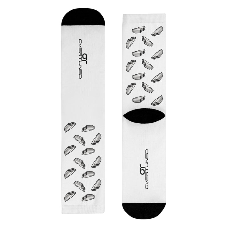 Chaussettes d'échappement Overtuned blanches
