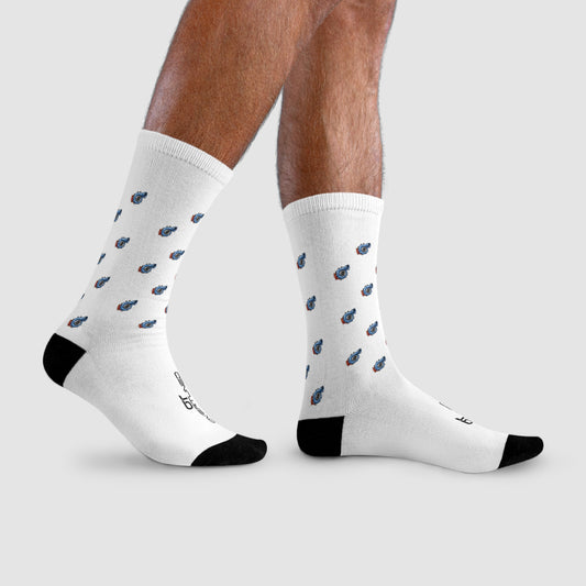 Overtuned White Turbo Socks