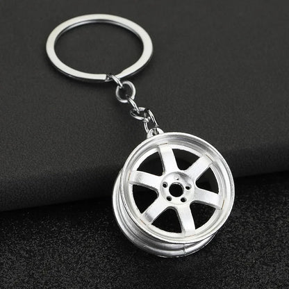 Overtuned Streets Wheel Rim Keychain Keyring