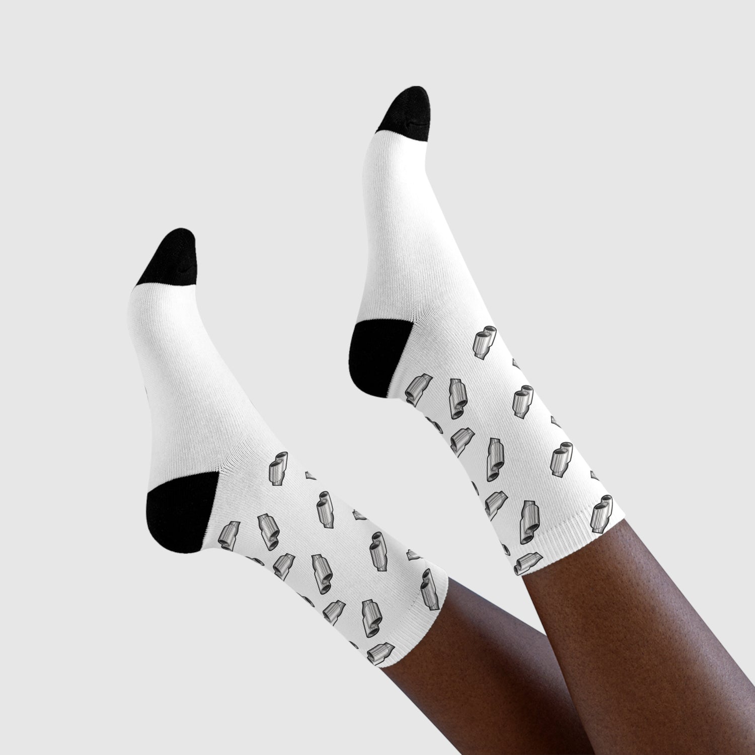 Overtuned Exhaust Socks White