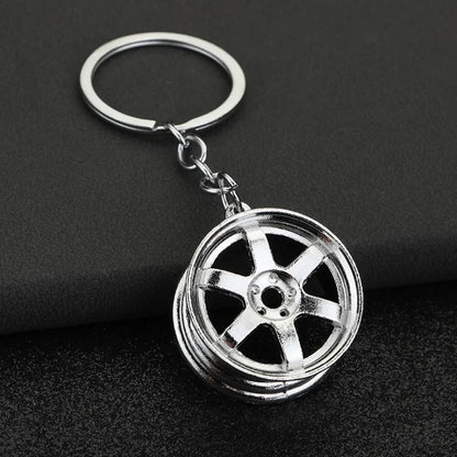 Overtuned Streets Wheel Rim Keychain Keyring