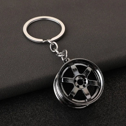 Overtuned Streets Wheel Rim Keychain Keyring