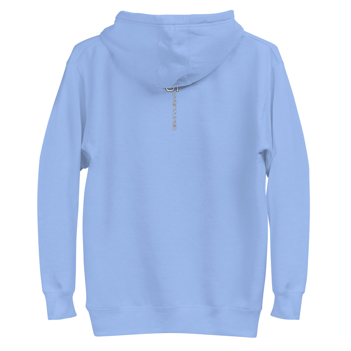 Organic Cotton Unisex Hoodie in sky blue – product mockup