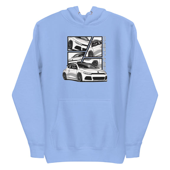 Sky Blue Unisex Hoodie with print mockup