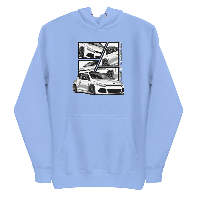 Sky Blue Unisex Hoodie with print mockup