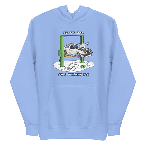 Blue Unisex Hoodie product mockup