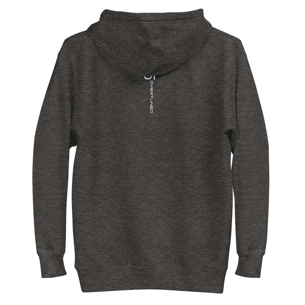 Organic Cotton Unisex Hoodie in charcoal gray – product mockup