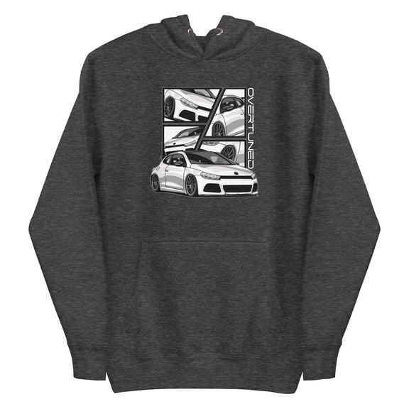 Dark Grey Unisex Hoodie with print mockup