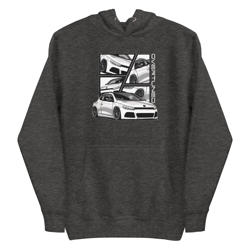 Dark Grey Unisex Hoodie with print mockup