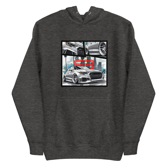 Organic Cotton Kids T-Shirt mockup in dark gray color