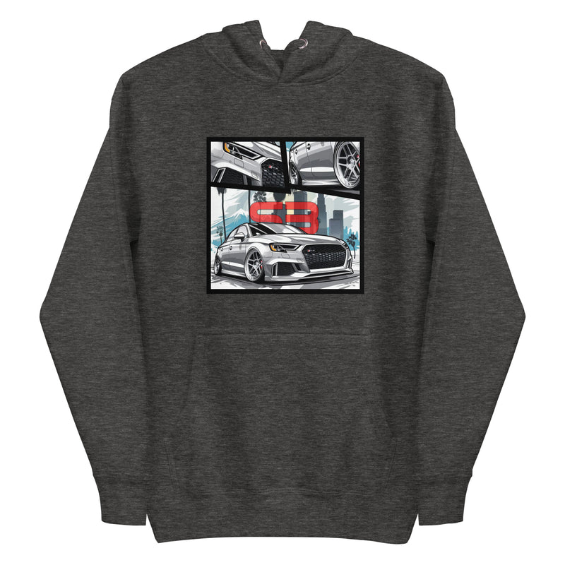 Organic Cotton Kids T-Shirt mockup in dark gray color