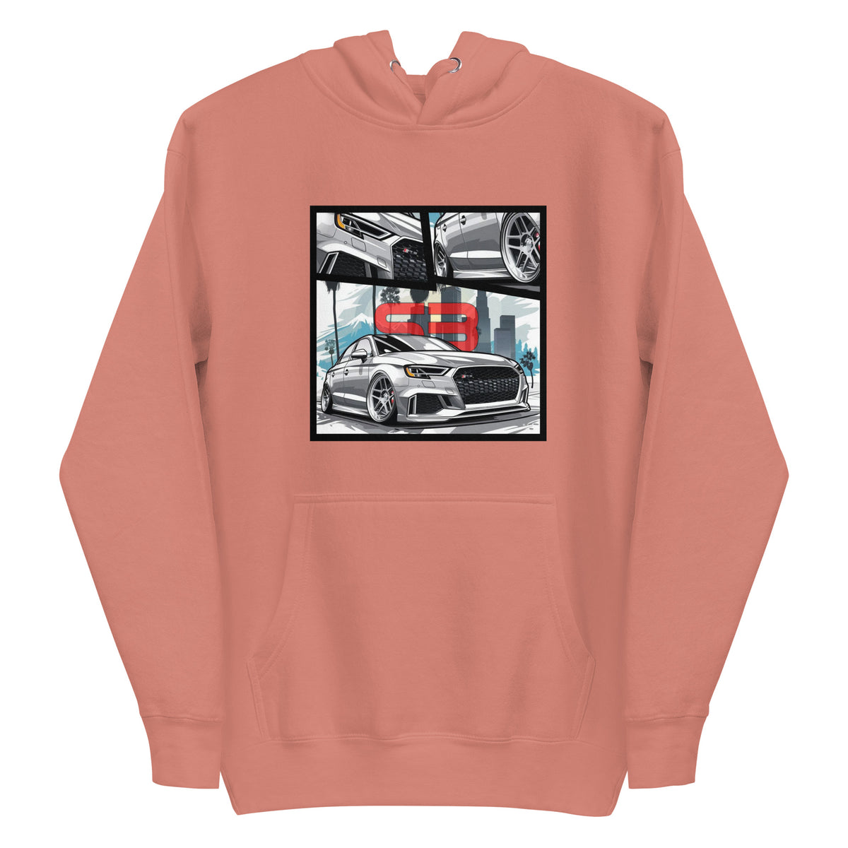 Organic Cotton Kids T-Shirt mockup in pink color