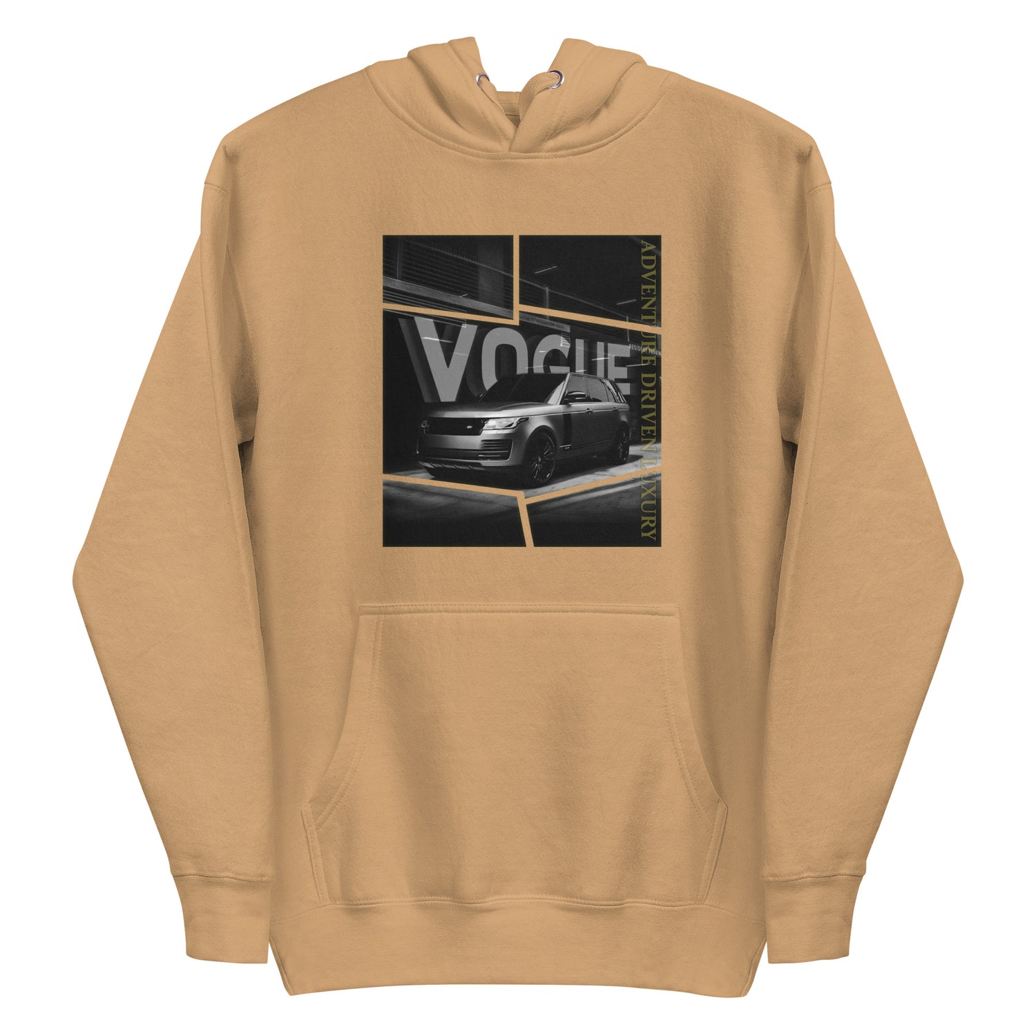 Organic Cotton Kids T-Shirt – Tan Hoodie Mockup with Design