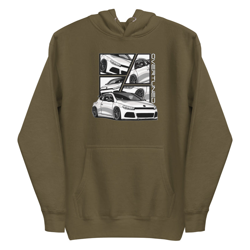 Khaki Unisex Hoodie with print mockup