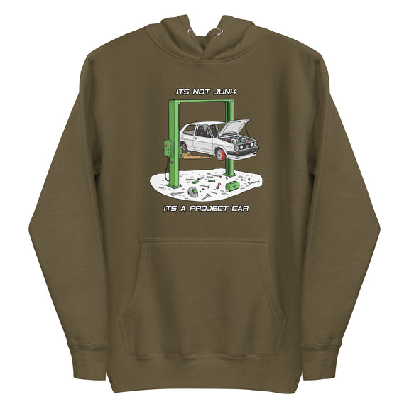Olive graphic Unisex Hoodie product mockup