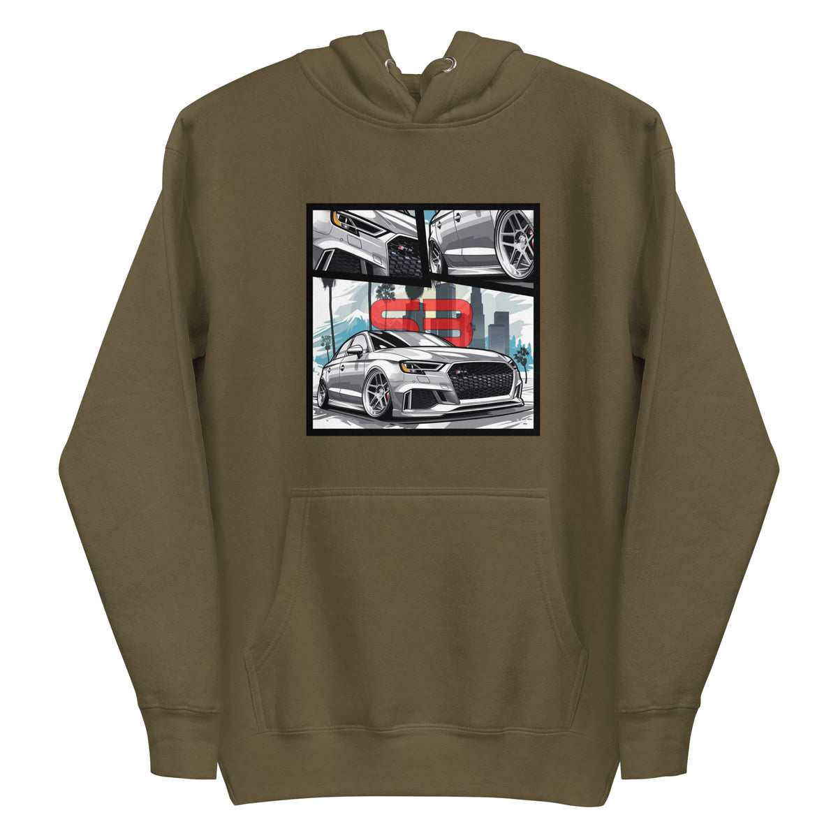 Organic Cotton Kids T-Shirt mockup in brown color