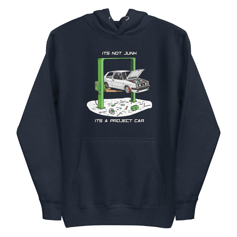 Dark grey Unisex Hoodie product mockup