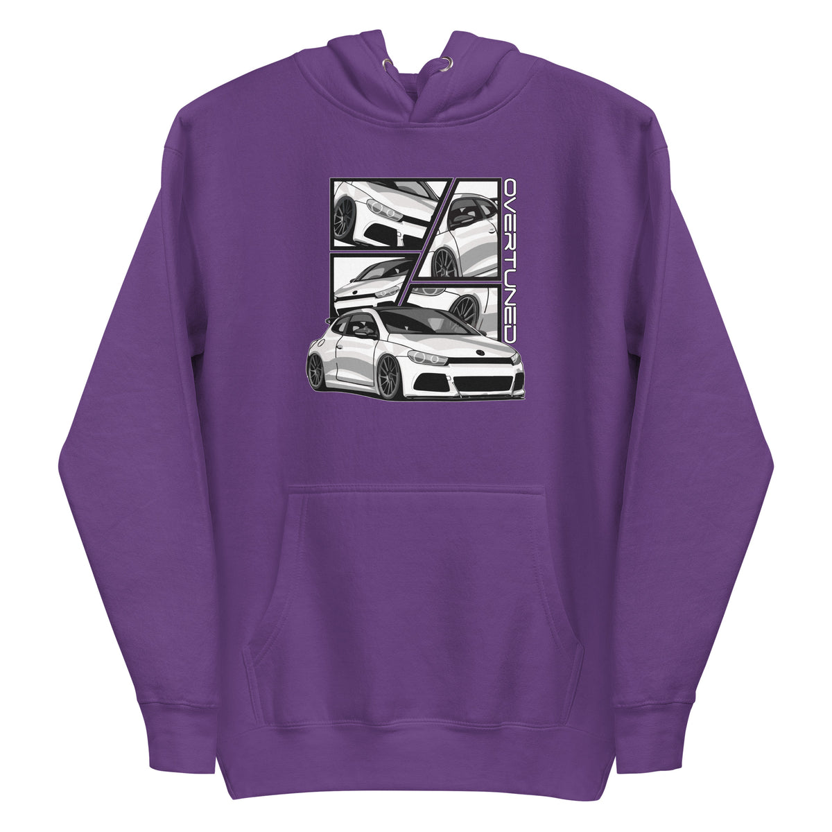 Purple Unisex Hoodie with print mockup