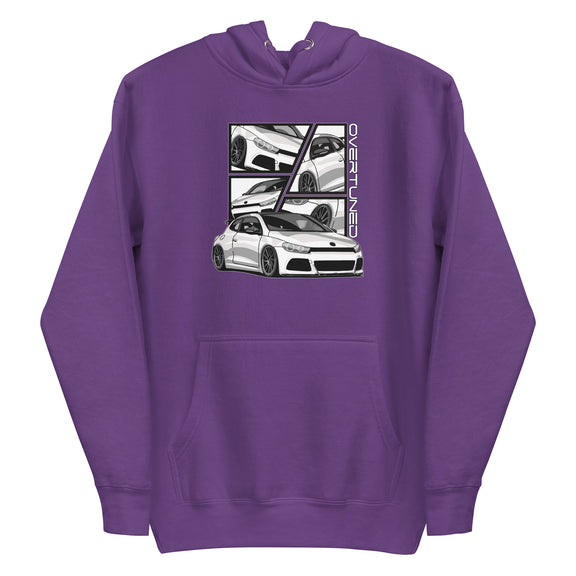 Purple Unisex Hoodie with print mockup