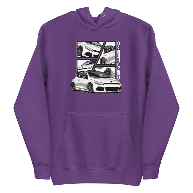 Purple Unisex Hoodie with print mockup