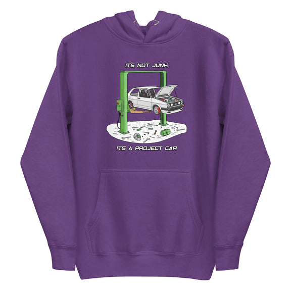 Purple graphic Unisex Hoodie product mockup