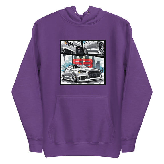 Organic Cotton Kids T-Shirt mockup in purple color