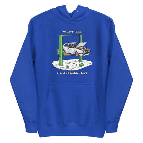 Blue graphic Unisex Hoodie product mockup