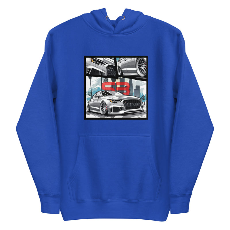 Organic Cotton Kids T-Shirt mockup in blue color