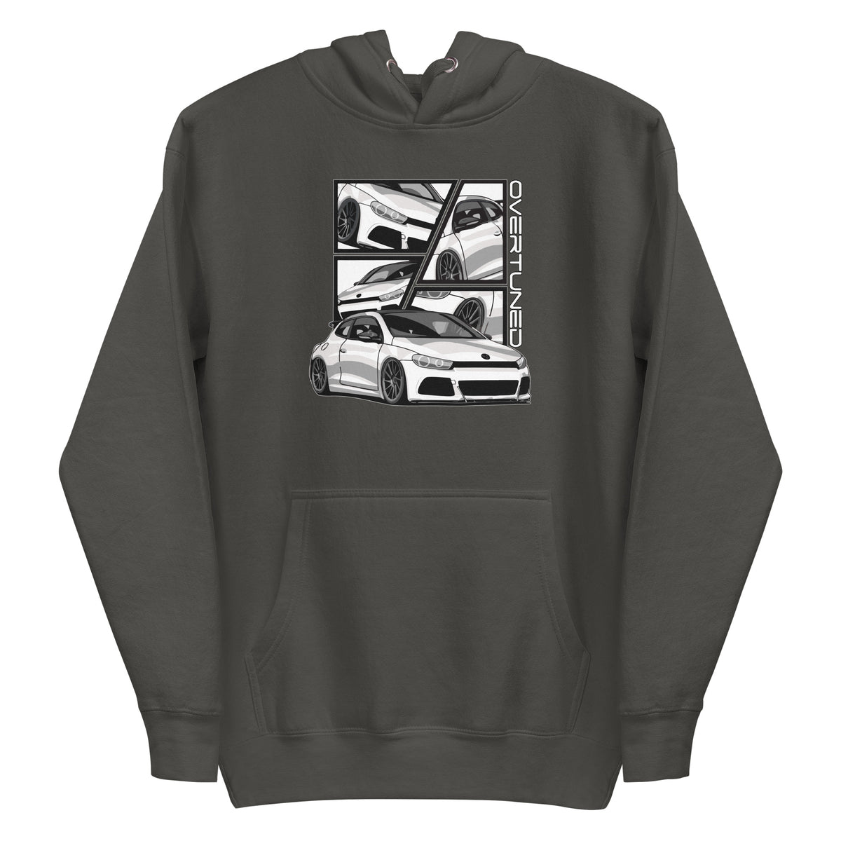 Brown Unisex Hoodie with print mockup