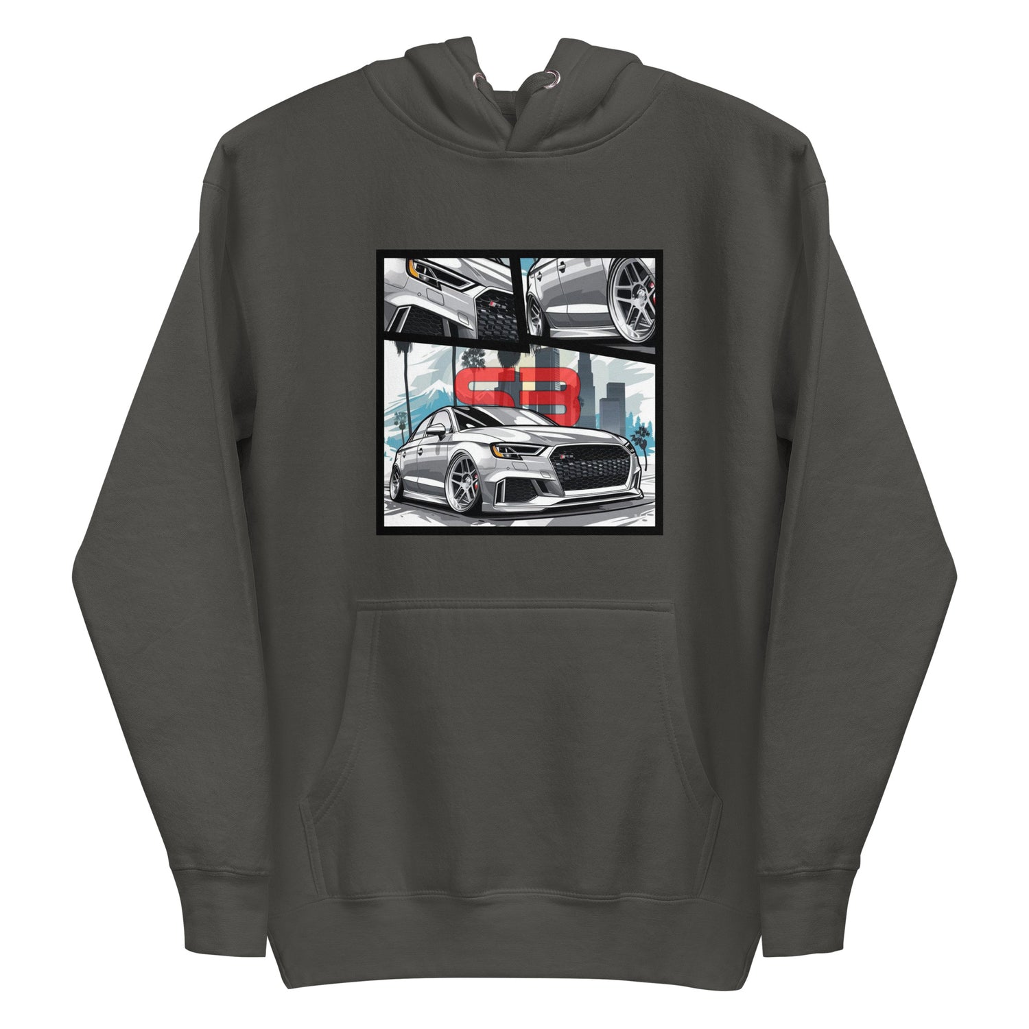 Organic Cotton Kids T-Shirt mockup in light gray color