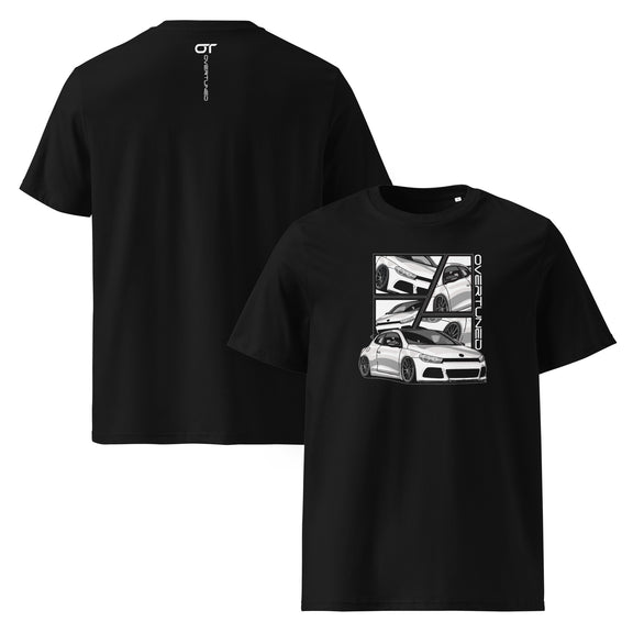 Organic Cotton Unisex T-Shirt black mockup front view