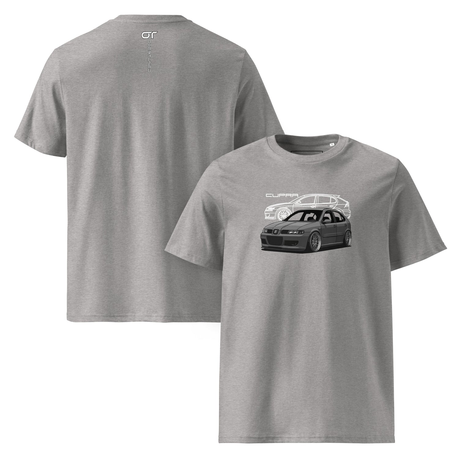 Light grey Cupra Leon Organic Cotton T-Shirt product mockup