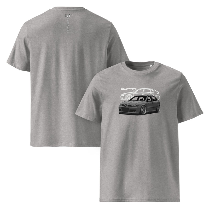 Light grey Cupra Leon Organic Cotton T-Shirt product mockup