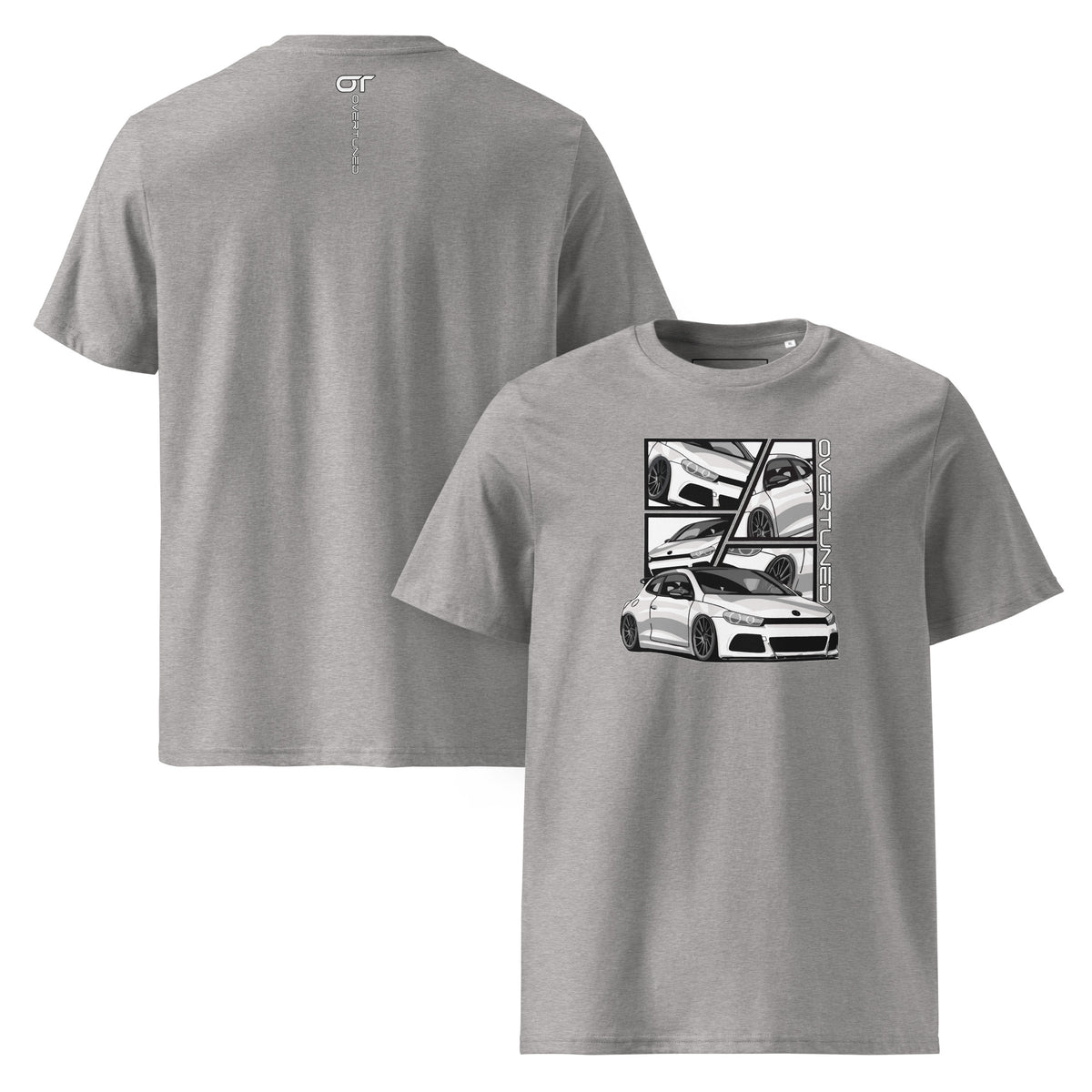 Organic Cotton Unisex T-Shirt light grey mockup