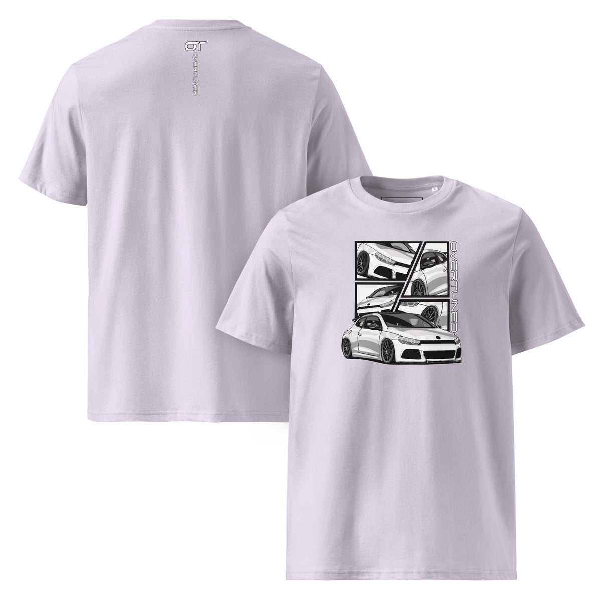 Organic Cotton Unisex T-Shirt white product mockup