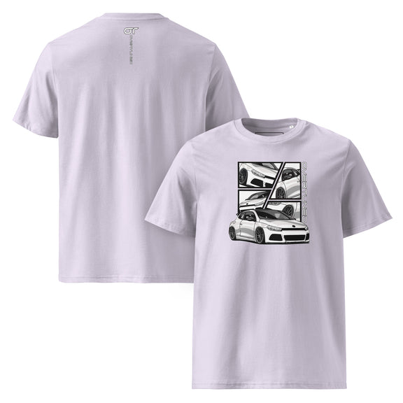 Organic Cotton Unisex T-Shirt white product mockup