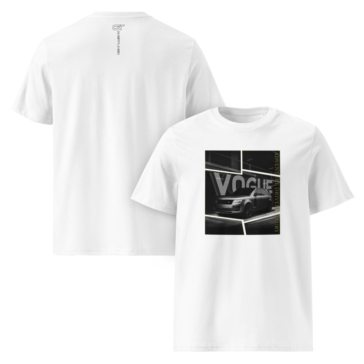 White Organic Cotton Kids T-Shirt front view mockup