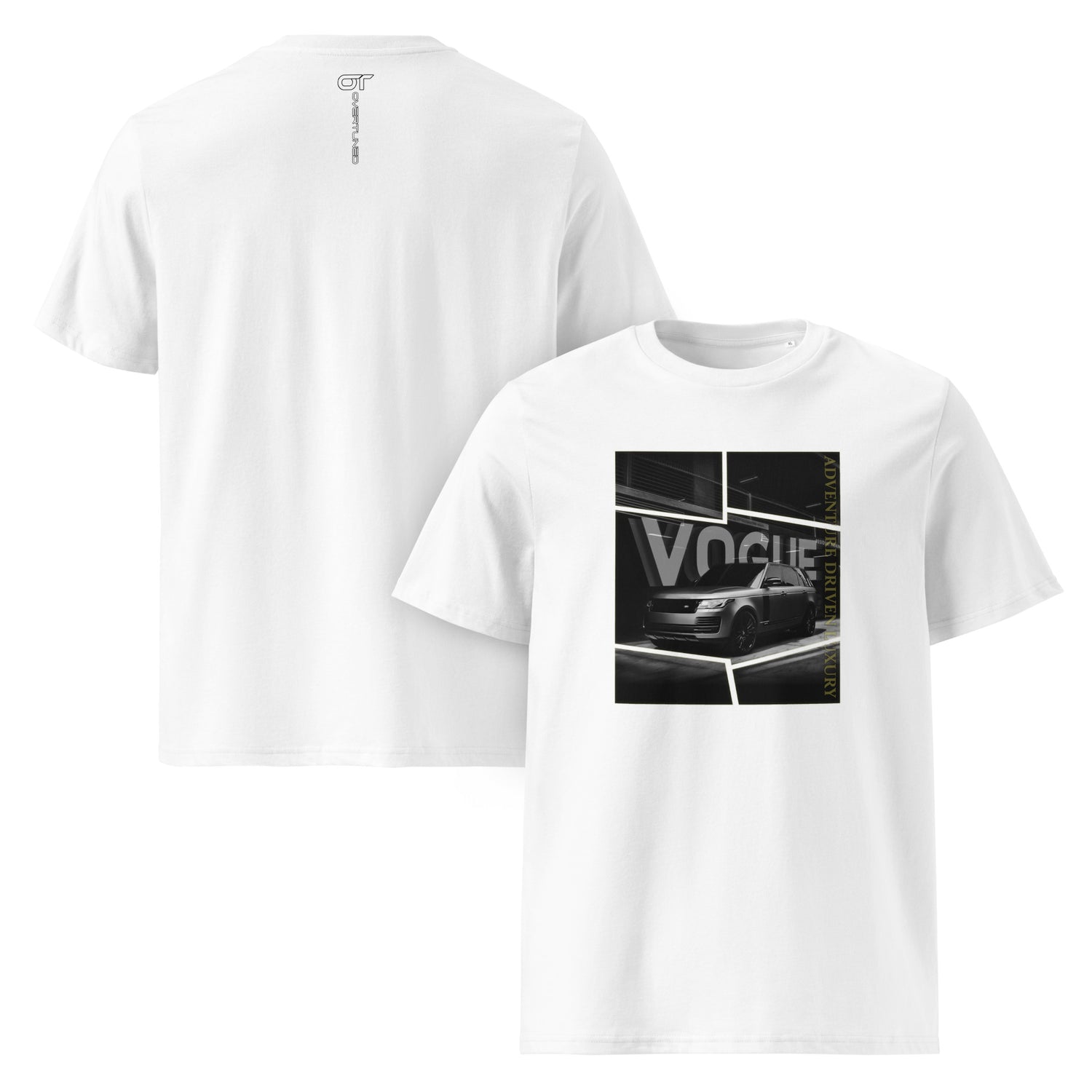 White Organic Cotton Kids T-Shirt front view mockup